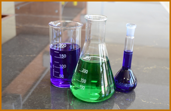 Beakers on Table